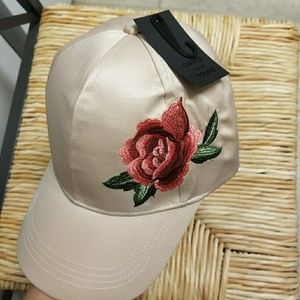 Floral Cream Baseball Cap